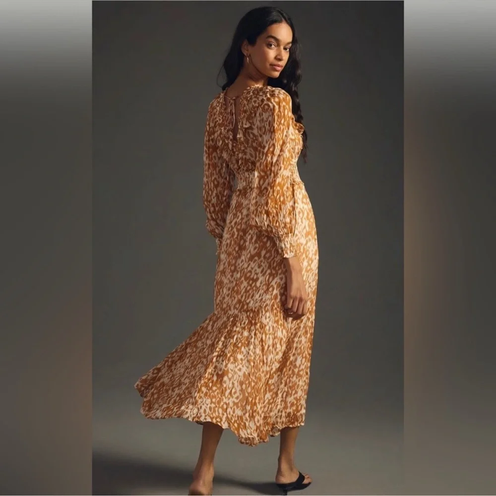 Anthropologie The Odetta Fall Print Maxi Dress - Picture 2 of 5
